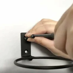 Support Muraux Pot De Fleurs,4pcs Fixation Murale Pot De Fleur Métal Support De Pot De Fleur Mural Porte Pot De Fleur Anneau Antirouille Support De Jardinière à Fixer Pour Jardin 4 Pouces Noir -Promos Jardin Noble Magasin 100342264 3