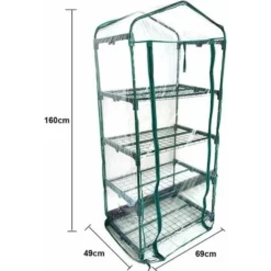 Housse De Serre à 4 étages En PVC - Housse De Rechange Pour Mini Serre De Jardin Pour Intérieur Ou Extérieur (support En Fer Non Inclus) -Promos Jardin Noble Magasin 100345491 4