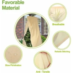 Housse De Protection Pour Plantes, Housse D'hivernage Non Tissée 80 G/m² Protection Que Toutes Vos Plantes En Pot Volumineuses Et Résistantes Au Gel. (180x120cm) -Promos Jardin Noble Magasin 100345674 5