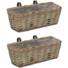Jardinière De Balcon 2 Pcs Osier Avec Doublure En PE 40 Cm VidaXL 1 Jardinière De Balcon 2 Pcs Osier Avec Doublure En PE 40 Cm VidaXL -Promos Jardin Noble Magasin 11244517 1