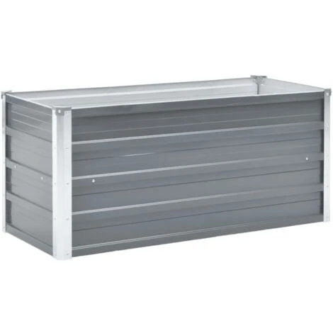Lit Surélevé De Jardin Acier Galvanisé 100x40x45 Cm Gris VidaXL 3 Lit Surélevé De Jardin Acier Galvanisé 100x40x45 Cm Gris VidaXL