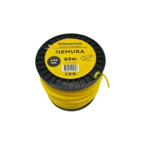 Fil Débroussailleuse Carré L: 60m, Ø: 3,00mm 3 Fil Débroussailleuse Carré L: 60m, Ø: 3,00mm