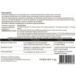 Engrais Organique Bambous Et Graminées. Seau 4 Kg -Promos Jardin Noble Magasin 11441566 5