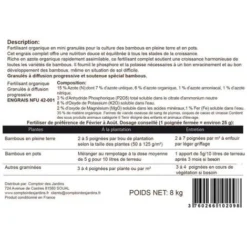 Engrais Organique Bambous Et Graminées. Seau 8 Kg -Promos Jardin Noble Magasin 11441567 5