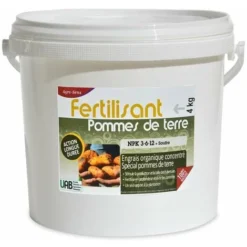 Engrais Professionnel Spécial Pommes De Terre NPK 3-6-12. Seau De 4 Kg UAB