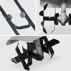 VOLTR - Motobineuse électrique 750W - 4 Fraises Et Largeur De Travail De 32cm. Culture De La Terre. Motoculteur Potager -Promos Jardin Noble Magasin 11485477 4