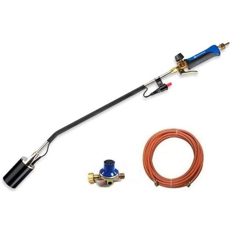Kemper Brûleur De Mauvaises Herbes Allumage Piézo Tuyau De Gaz 5M Régulateur De Pression 3 Kemper Brûleur De Mauvaises Herbes Allumage Piézo Tuyau De Gaz 5M Régulateur De Pression
