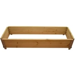 Carré Potager En Bois Naturel 1200 X 400mm