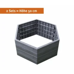 Jardinière Surélevée - Hauteur 25 Cm - Anthracite Garantia -Promos Jardin Noble Magasin 12197776 5