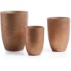 Kave Home - Lot De 3 Cache-pots Low Cuivre En Ciment Pour Usage Intérieur Et Extérieur 2 Kave Home - Lot De 3 Cache-pots Low Cuivre En Ciment Pour Usage Intérieur Et Extérieur -Promos Jardin Noble Magasin 12369512 1