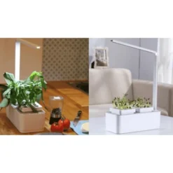 Jardinière Avec Lampe Led Intégrée Mini Potager -Promos Jardin Noble Magasin 12683699 4