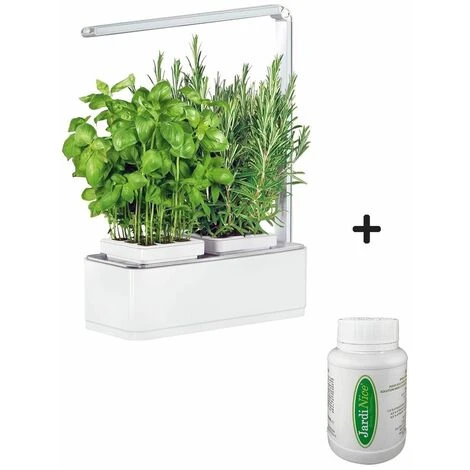 Jardinière Avec Lampe Led Intégrée Mini Potager + Engrais 250 Ml 3 Jardinière Avec Lampe Led Intégrée Mini Potager + Engrais 250 Ml
