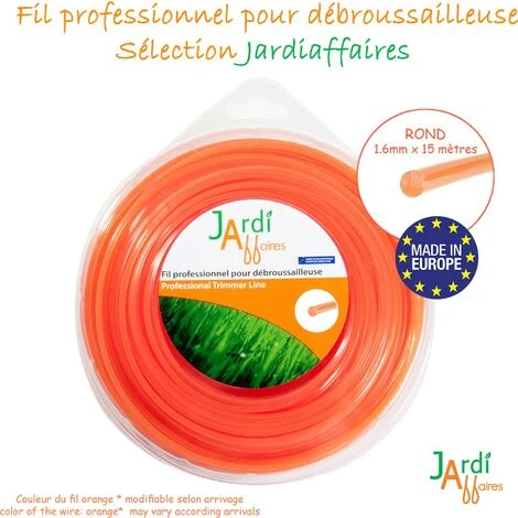 Fil Rond Pour Coupe Bordure 1,6mm X 15 Mètres Haute Qualité 5 Fil Rond Pour Coupe Bordure 1,6mm X 15 Mètres Haute Qualité – Image 3