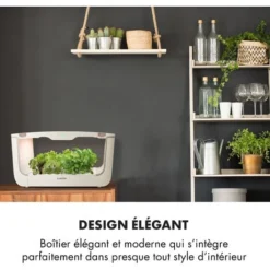 GrowIt Farm Smart Jardin Hydroponique 28 Plantes 8 Litres 48W 196x LED -Promos Jardin Noble Magasin 12992375 5 1