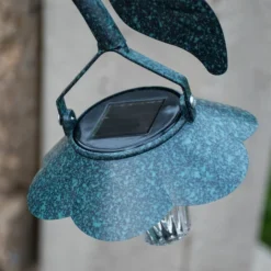 Fleur Plante Stands Soucoupe Bain D'oiseau Extérieur Lampe Solaire Stand Jardin Jardin Oiseau Bain Vert Harms 315128 -Promos Jardin Noble Magasin 13633838 5