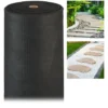 Relaxdays Toile Anti-mauvaises Herbes 50 M, Bâche Tissée, Toile 150g/m² Paillage, Résiste Rayons UV, Antidéchirure, Noir -Promos Jardin Noble Magasin 13730420 1