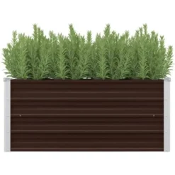 Lit Surélevé De Jardin Marron 100x40x45 Cm Acier Galvanisé VidaXL 8 Lit Surélevé De Jardin Marron 100x40x45 Cm Acier Galvanisé VidaXL -Promos Jardin Noble Magasin 14190912 2
