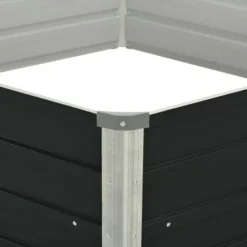 Jardinière Surélevée Anthracite 129x129x45 Cm Acier Galvanisé VidaXL -Promos Jardin Noble Magasin 14850112 4