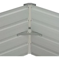 Jardinière Surélevée Anthracite 129x129x45 Cm Acier Galvanisé VidaXL -Promos Jardin Noble Magasin 14850112 5