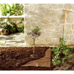 Toile De Paillage Bio-Mulch En Feutre, 1,5 X 10 M, Qualité Professionnelle GartenMeister