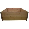 Carré Potager En Bois Naturel 1200x1200mm Hauteur 390mm -Promos Jardin Noble Magasin 15334836 1