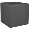 Pot Carré Graphit - Anthracite - 49.5x49.5x49.5 - 57L - EDA Plastiques - Intérieur Et Extérieur -Promos Jardin Noble Magasin 15784891 1