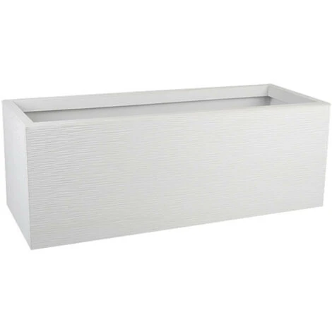 Jardinière Graphit Up - Blanc Cérusé - 79.5x29.5x29.5cm 57L - EDA Plastiques - Intérieur Et Extérieu 3 Jardinière Graphit Up - Blanc Cérusé - 79.5x29.5x29.5cm 57L - EDA Plastiques - Intérieur Et Extérieu