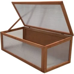Serre De Jardin Gardiun Wooden I 90x41x32 Cm En Bois Et Polycarbonate -Promos Jardin Noble Magasin 15884322 2