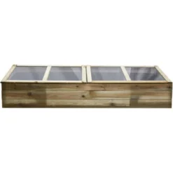 Serre Double Chassis En Bois Florence -Promos Jardin Noble Magasin 1653369 2