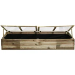 Serre Double Chassis En Bois Florence -Promos Jardin Noble Magasin 1653369 4