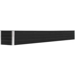 Lit Surélevé De Jardin Acier Galvanisé 320x40x45 Cm Anthracite VidaXL