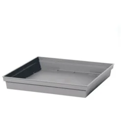 Soucoupe 40x40cm Toscane Gris Béton - EDA Plastiques