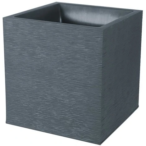 EDA Jardinière Carrée Graphit 39,5 X 39,5 X 43,5 Cm - 35 L - Gris Anthracite 3 EDA Jardinière Carrée Graphit 39,5 X 39,5 X 43,5 Cm - 35 L - Gris Anthracite