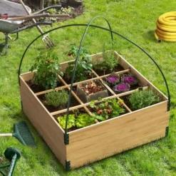 Carré Potager Avec Composteur Intégré Et Housse Serre Chassis -Promos Jardin Noble Magasin 17713019 5