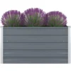 Jardinière 100 X 100 X 45 Cm Acier Galvanisé Gris VidaXL 2 Jardinière 100 X 100 X 45 Cm Acier Galvanisé Gris VidaXL -Promos Jardin Noble Magasin 17913238 1