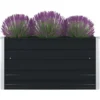 Jardinière 100 X 100 X 45 Cm Acier Galvanisé Anthracite VidaXL -Promos Jardin Noble Magasin 17913255 1