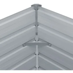 Jardinière 100 X 100 X 45 Cm Acier Galvanisé Anthracite VidaXL -Promos Jardin Noble Magasin 17913255 5