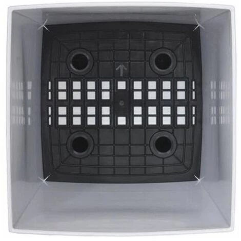 Riviera Pot En Plastique Carré Avec Réserve D'eau 52 Cm Eva 7 Riviera Pot En Plastique Carré Avec Réserve D'eau 52 Cm Eva – Image 5