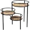 Support De Plantes Modulable En Bois Manguier Massif Et Métal Noir L50 Cm THREE 1 Support De Plantes Modulable En Bois Manguier Massif Et Métal Noir L50 Cm THREE -Promos Jardin Noble Magasin 18215437 1