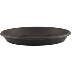Soucoupe Pot De Fleur Ronde 45cm Anthracite - EDA