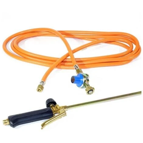 Desherbeur Pro KEMPER Tuyau 5 M Bruleur 60 Mm Allume Gaz + Détendeur Propane Inclus + Chariot à Roues Pour Bouteille Gaz 4 Desherbeur Pro KEMPER Tuyau 5 M Bruleur 60 Mm Allume Gaz + Détendeur Propane Inclus + Chariot à Roues Pour Bouteille Gaz – Image 2