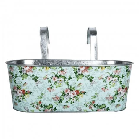 ESSCHERT DESIGN Jardinière De Balcon En Acier - L 28,9 X L 39,3 X H 26,2 Cm - Motif Fleuri - Livraison Gratuite 3 ESSCHERT DESIGN Jardinière De Balcon En Acier - L 28,9 X L 39,3 X H 26,2 Cm - Motif Fleuri - Livraison Gratuite