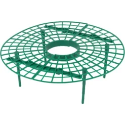 WENKO Support Fraisier, Support Jardinage Anti Limaces Et Escargots, Lot De 15, Plastique Résistant, Diamètre Réglable 31 à 40 Cm, Vert