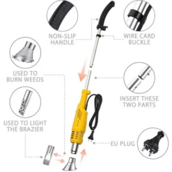 Bruleur électrique 2000W / Désherbeur électrique 230V Température De Fonctionnement Maximale 650 &8451 LAVENTE -Promos Jardin Noble Magasin 19527567 4