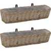 Jardinières De Balcon 2 Pcs Osier Avec Doublure De PE 80 Cm VidaXL -Promos Jardin Noble Magasin 19758408 1