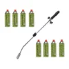 Brûleur De Mauvaises Herbes Allumage Piézo Avec 8 Bouteilles De Gaz -Promos Jardin Noble Magasin 20135321 1