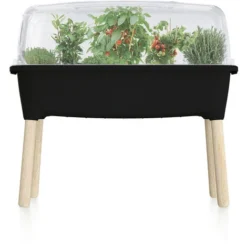 Prosperplast Potager Serre En Plastique Avec Pieds En Bois -Promos Jardin Noble Magasin 22876012 3