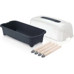 Prosperplast Potager Serre En Plastique Avec Pieds En Bois -Promos Jardin Noble Magasin 22876012 4