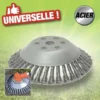 Tête De Débroussailleuse Universelle : Brosse Conique Et Fils D'acier - 200mm -Promos Jardin Noble Magasin 24065052 1