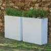 Bac à Fleurs Haut MOOVERE 80 Blanc 2 Bac à Fleurs Haut MOOVERE 80 Blanc -Promos Jardin Noble Magasin 25932528 1